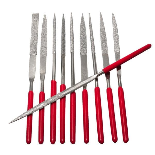 5pcs Diamond File Needle Handle 140X3mm — image 1