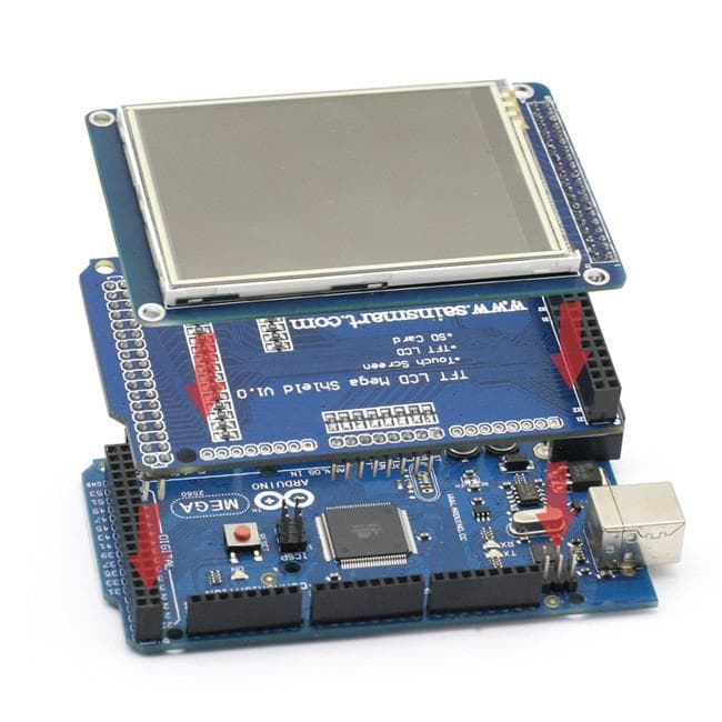 3.2Inch TFT LCD Display, SD Card Shield Compatible With Arduino® Mega — image 1