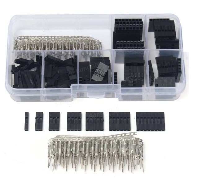 310pcs 2.54mm Male Female Dupont Wire Jumper With Header Connector Housing Kit — image 1