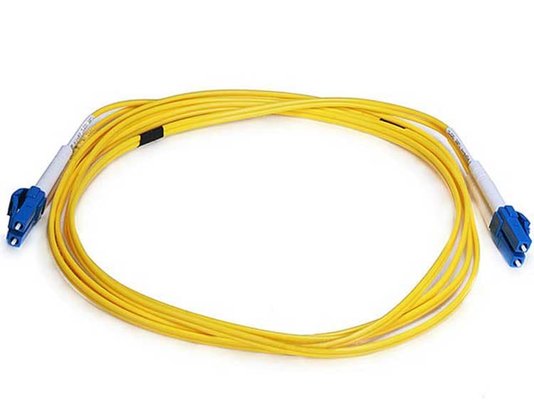LC-LC 9/125 Duplex Single-Mode Fiber Optic Cable - Yellow - 3M — image 1