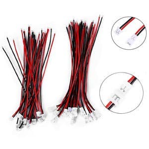 Micro JST 1.25 2-Pin Male and Female Connector cable — image 1