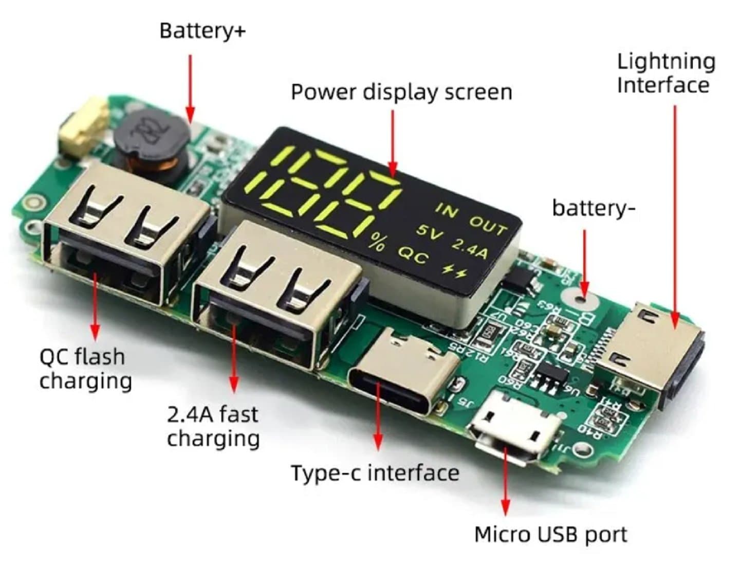 Digital Display Charging Module 5V 2.4A — image 1