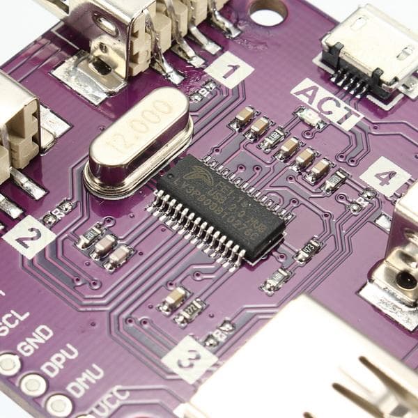 USB 2.0 HUB 4-Port Controller Module High Speed DC 5V 500mA — image 1