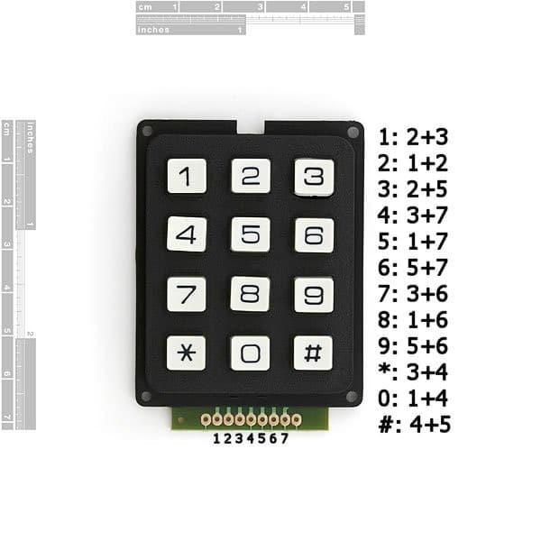 4 X 3 Matrix Keypad — image 1