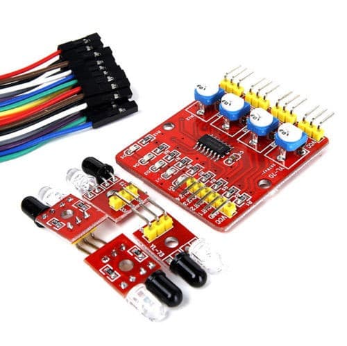 4 Channel Infrared Detector Tracked Photoelectricity Sensor — image 1