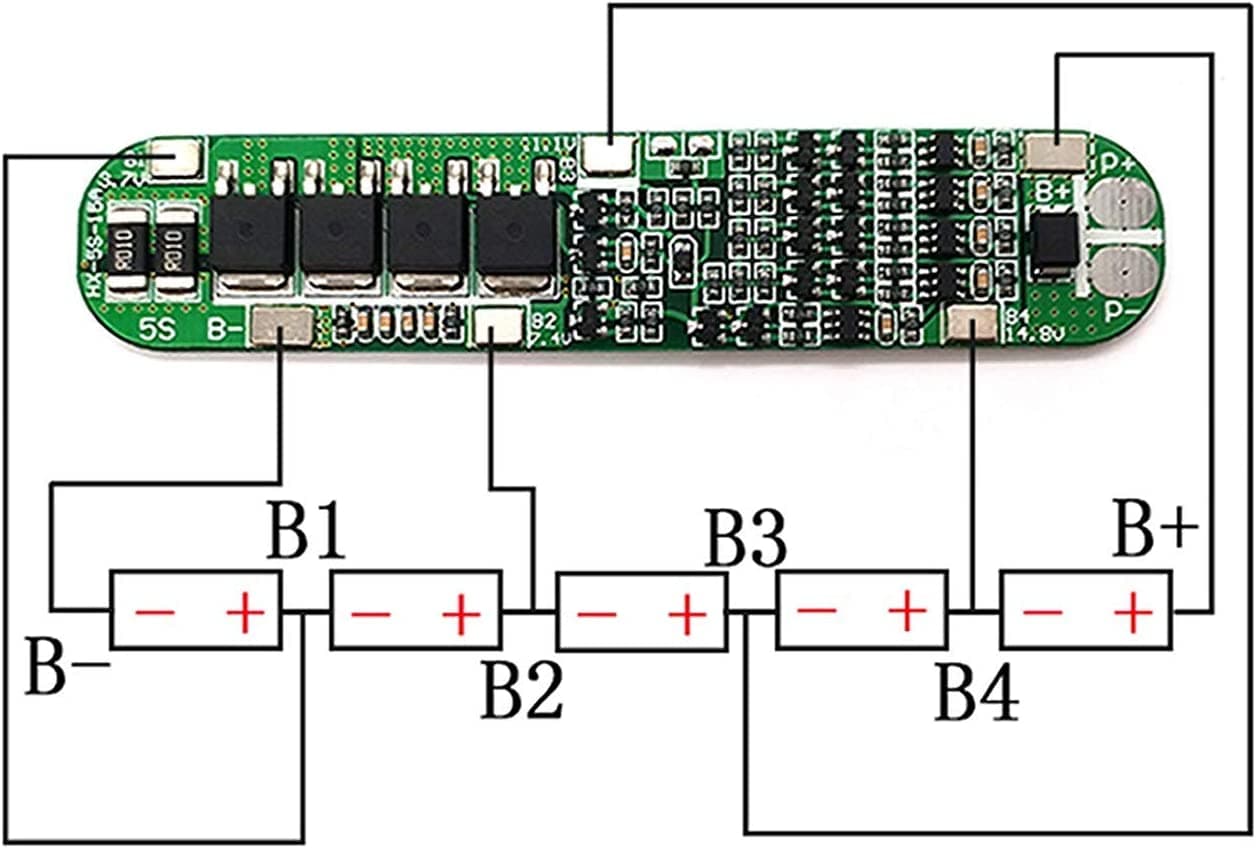 5S 15A 18.5V 5 Cell Lithium Li-Ion 18650 Battery Packs BMS Protection PCB Board — image 1