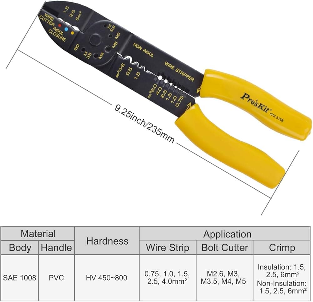 8PK-313B WIRE STRIPPER (0.75-1-1.5-2.5-4-6MM) — image 1