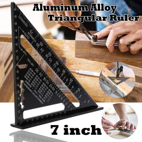 7 Inch Aluminum Triangle Ruler — image 1